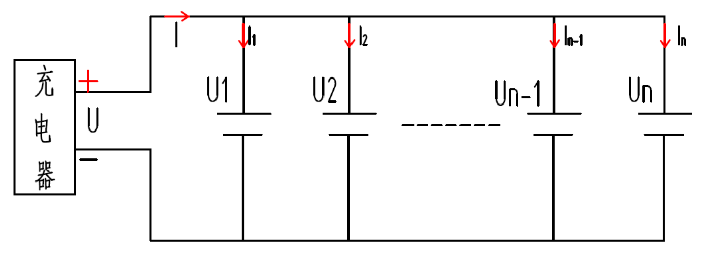 图一：电池组并联电路